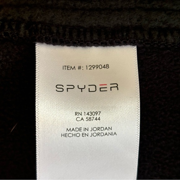 Spyder Men Outbound Stryke 1/2 Zip Mock Neck Pullover Sweatshirt Black Med *NOTE - Picture 7 of 12